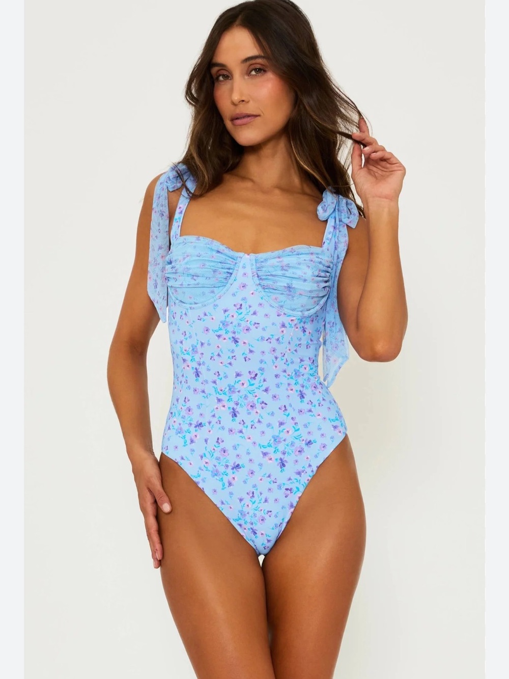 Beach Riot Dede One Piece Swimsuit Sz S Floral Feminine NWT